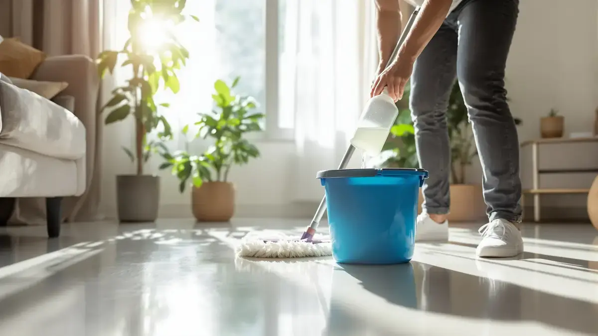 Voeg dit ingrediënt toe aan uw schoonmaakwater om uw vloeren langer schoon te houden