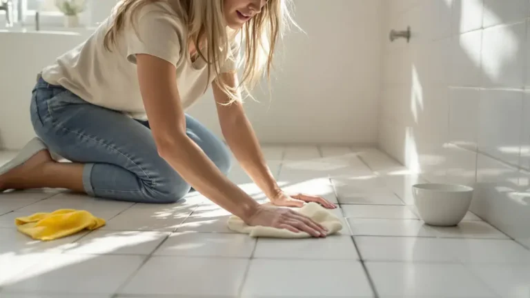 Dit mengsel met 4 ingrediënten maakt zwarte badkamervoegen in 15 minuten schoon, een oplossing die velen niet kennen