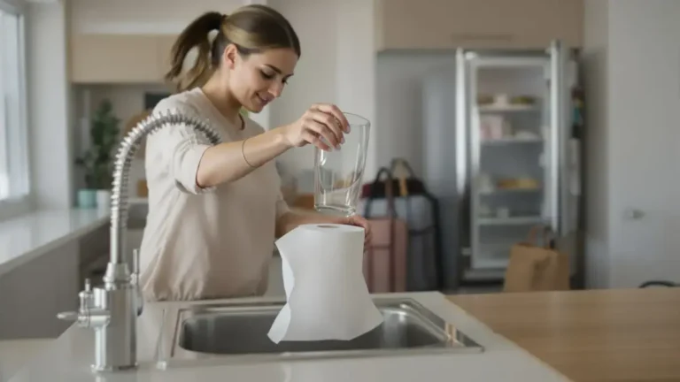 Voor uw vakantie voorkomt deze truc met een glas en papier in de gootsteen effectief geurtjes